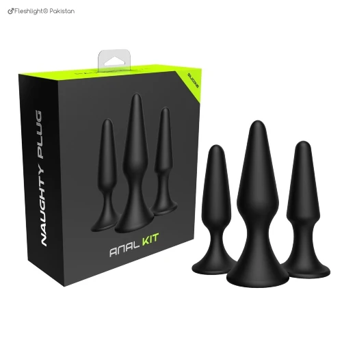Long Session Silicone Butt Plugs Set