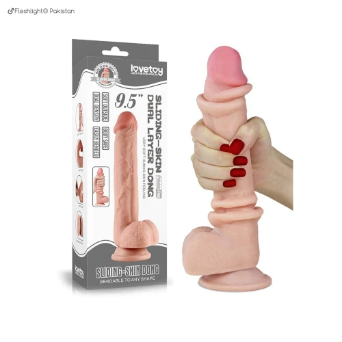 8.6 Inch Long Feels Real Skin Dildo